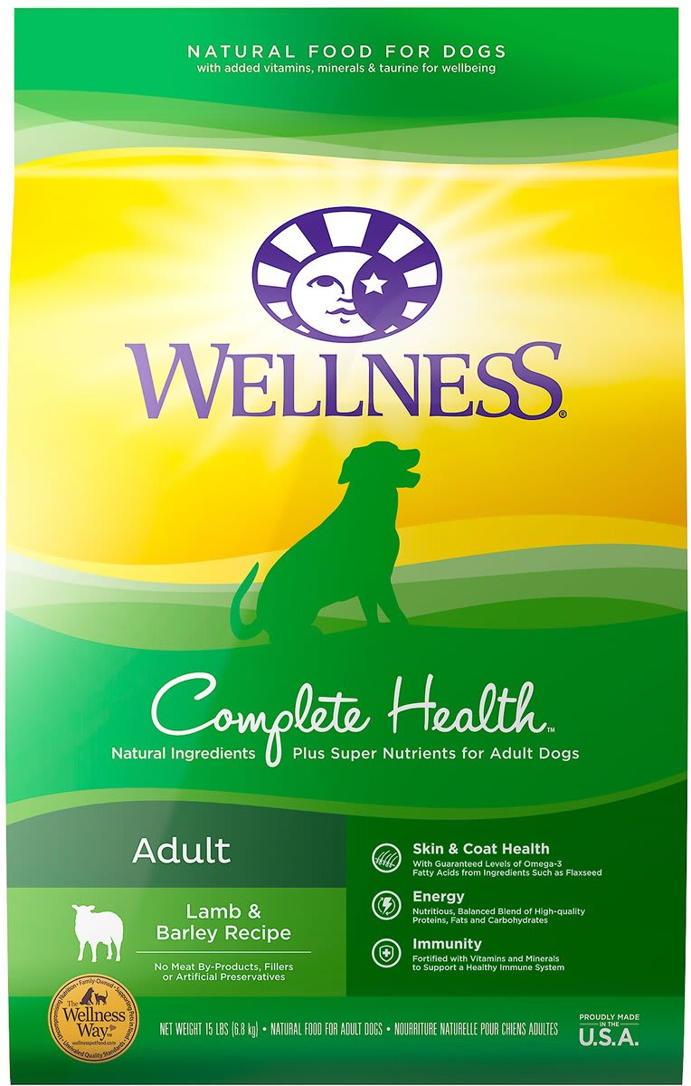 Wellness Complete Health Adult Lamb & Barley Recipe Dry Dog Food