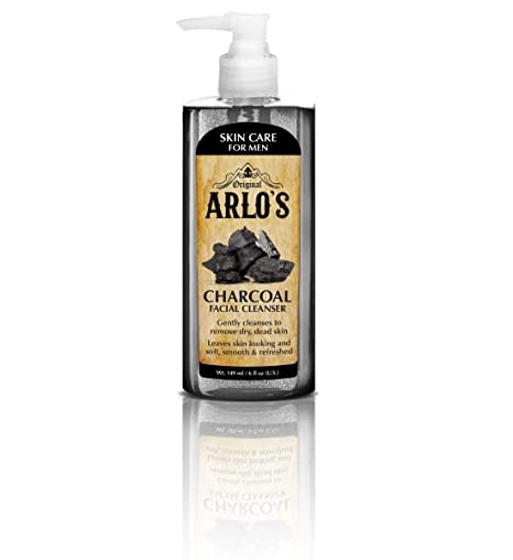 Arlo's Mens Pore Refining Charcoal Cleanser Gel 5.7 ounce (4-Pack)