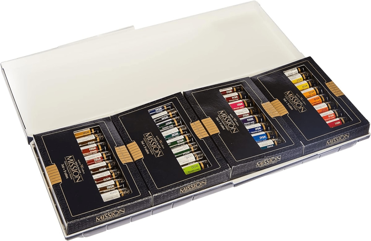 Mission Gold Water Color Palette Set, 36 Colors