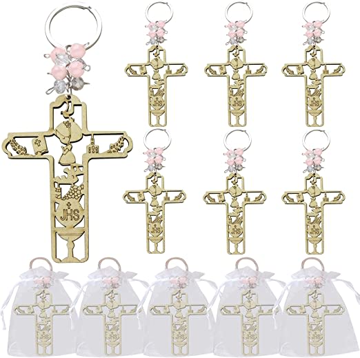 First Holy Communion Wooden Keychain