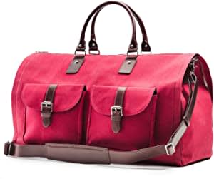 Waxed Canvas Garment Weekender Bag