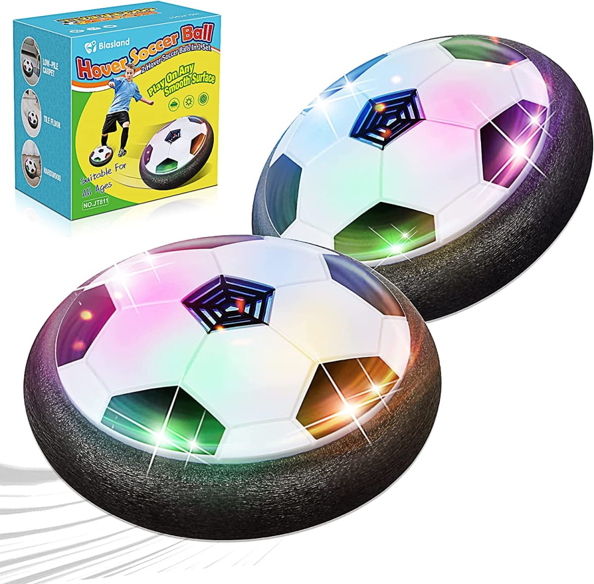 Hover Ball Set of 2 with LED Lights