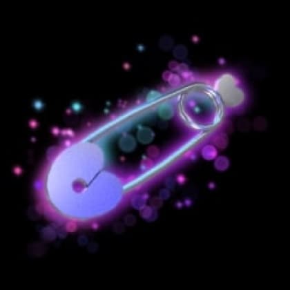 Safety Pin Sweetheart Earrings