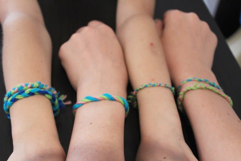 Make woven bracelets