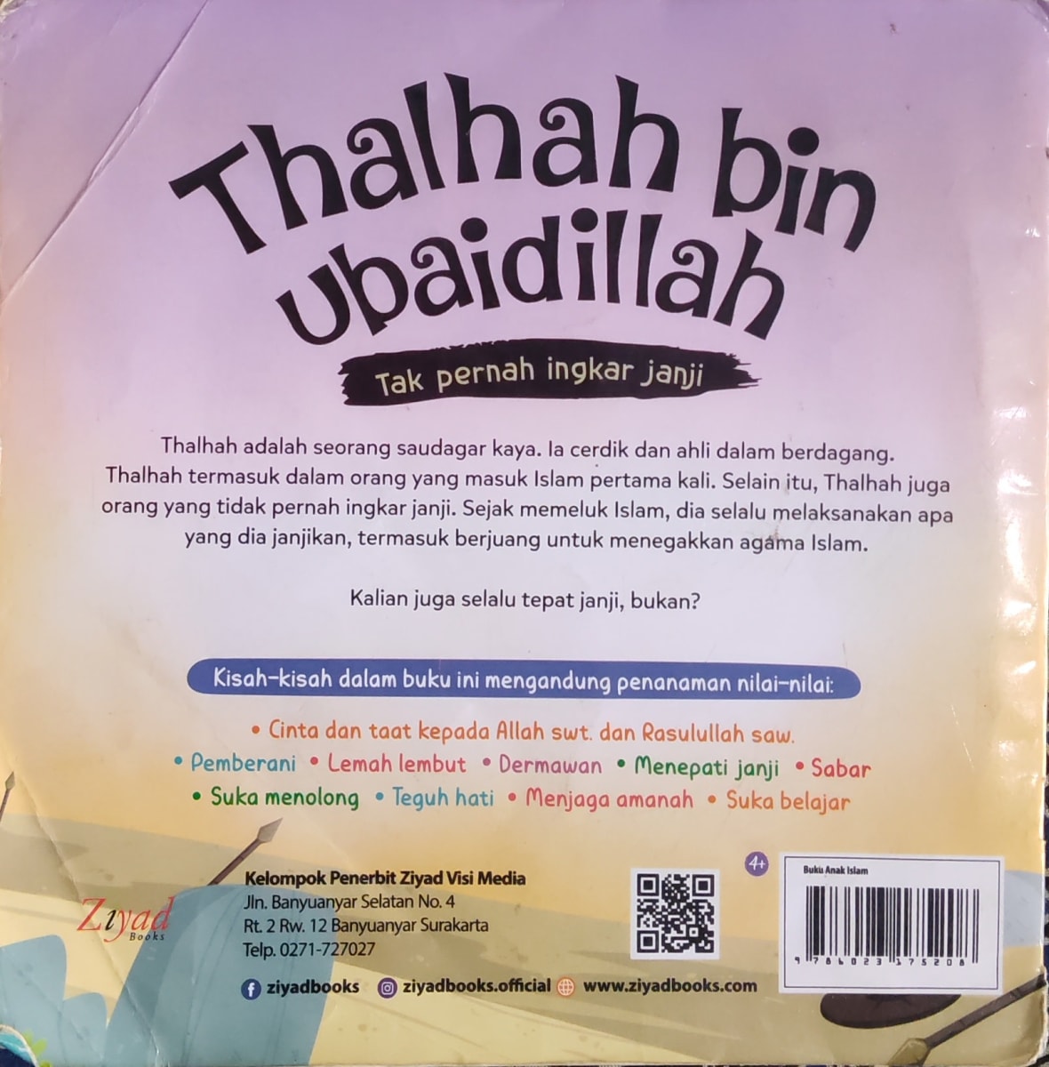 Thalhah bin Ubaidillah Tak Pernah Ingkar Janji