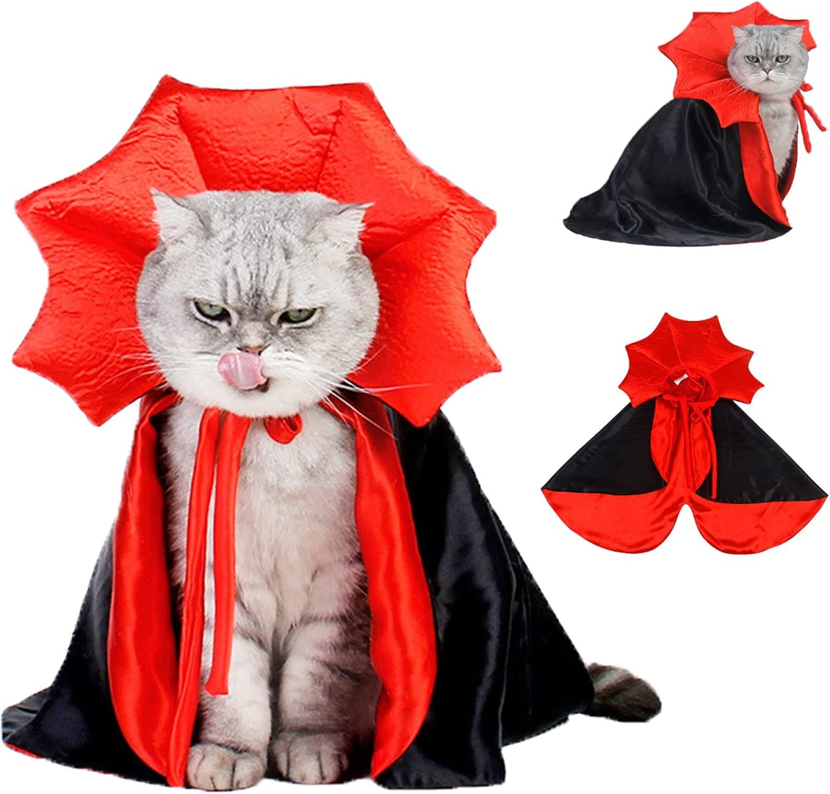Pet Halloween Costumes Cat Vampire Cloak