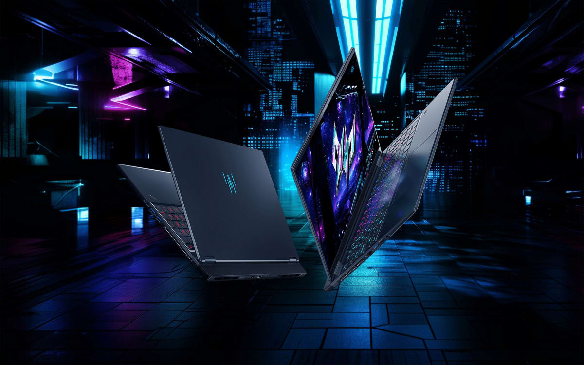 Acer Predator Helios Neo 16S AI, Intel Ultra 9-275HX, RTX 5070 Ti, 32 GB DDR5-6400, QHD+ 240 Hz OLED 500 nits 100% DCI-P3