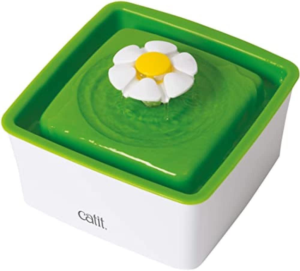 Catit 2.0 Mini Flower Drinking Fountain – Cat Water Fountain with Triple Filter and Ergonomic Drinking Options