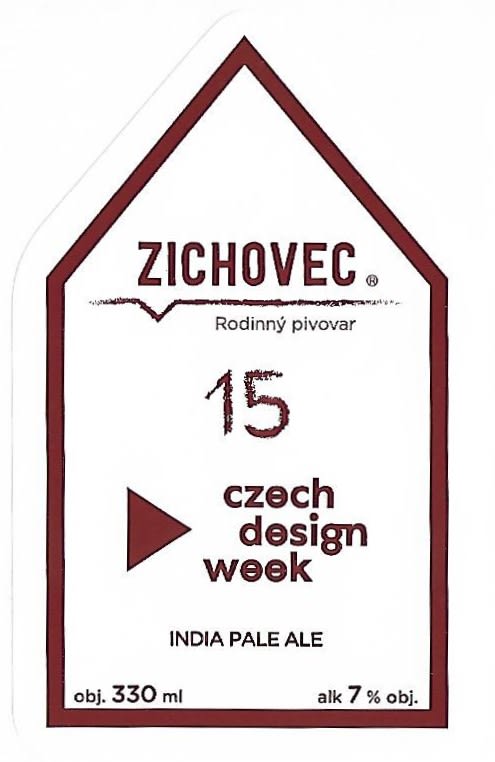 Zichovec 15 czech design week 330ml Etk. A
