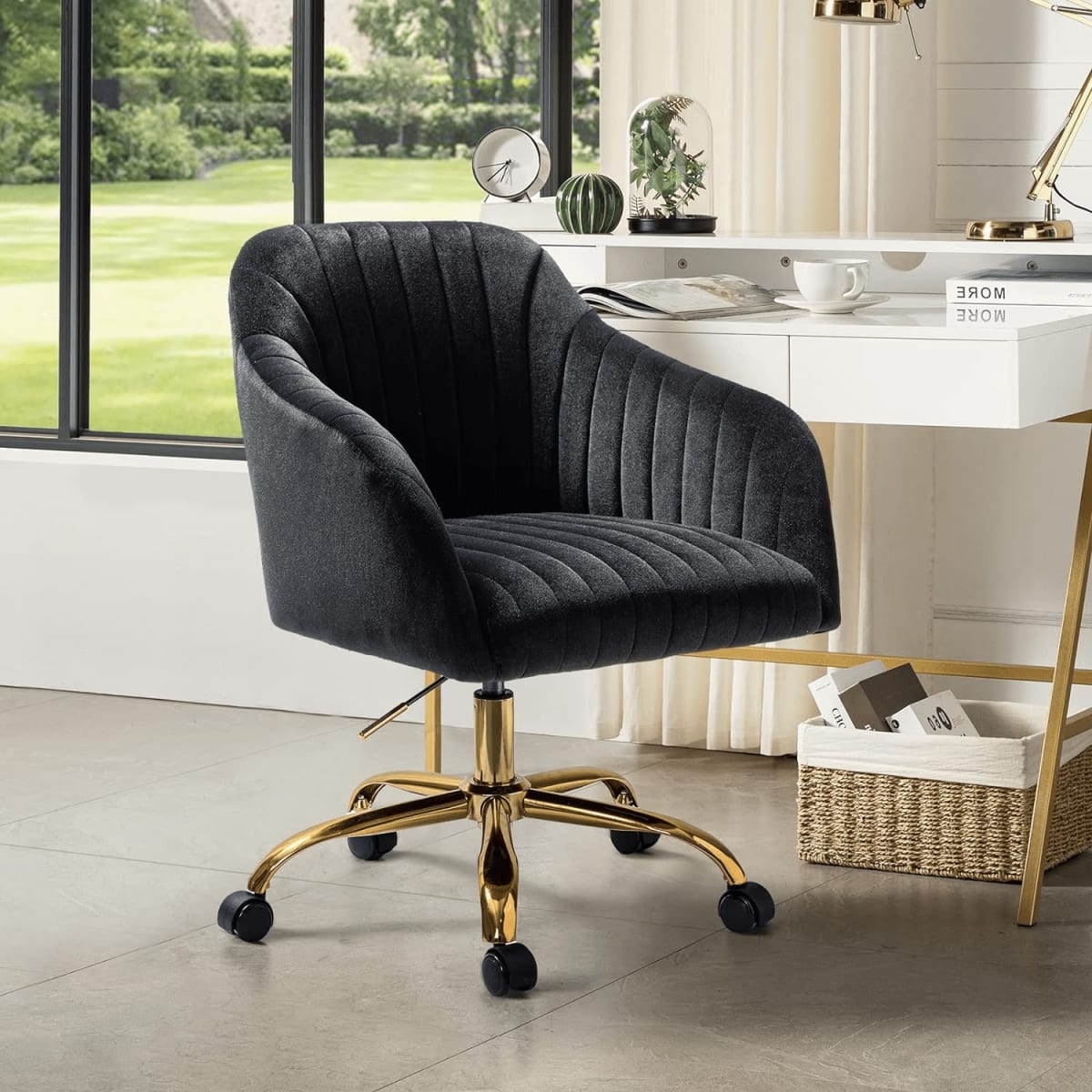 Velvet Office Chair