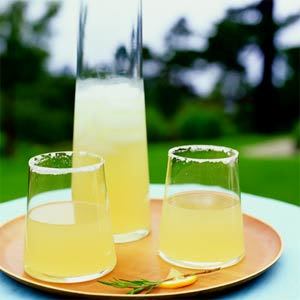 Ginger-Rosemary Lemon Drop Cocktail