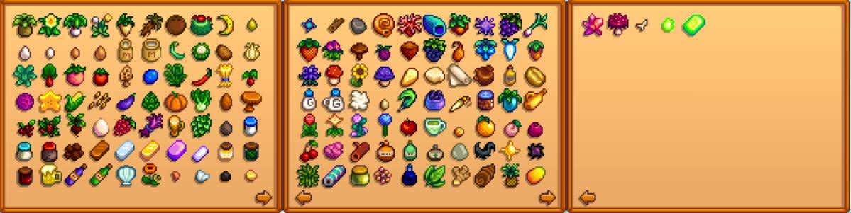 Stardew Valley - Items Shipped