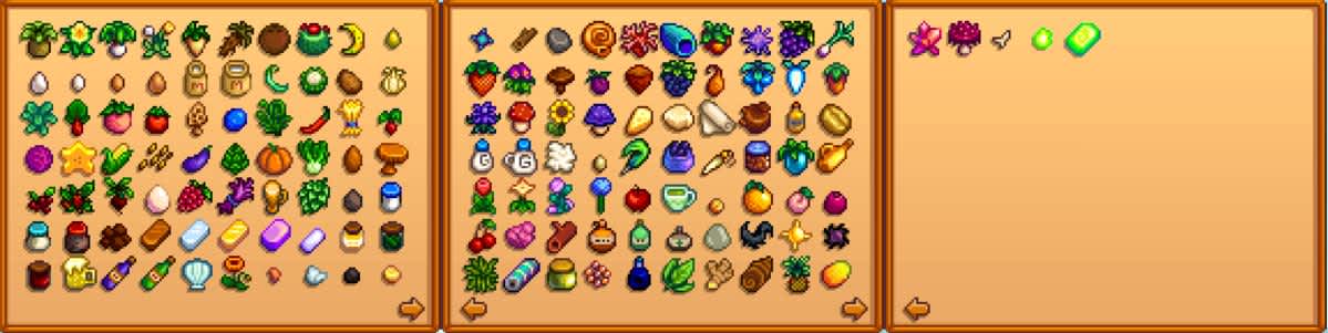 Stardew Valley Items Shipped By stefanies1