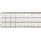 Clear Ruler with Metal Edge