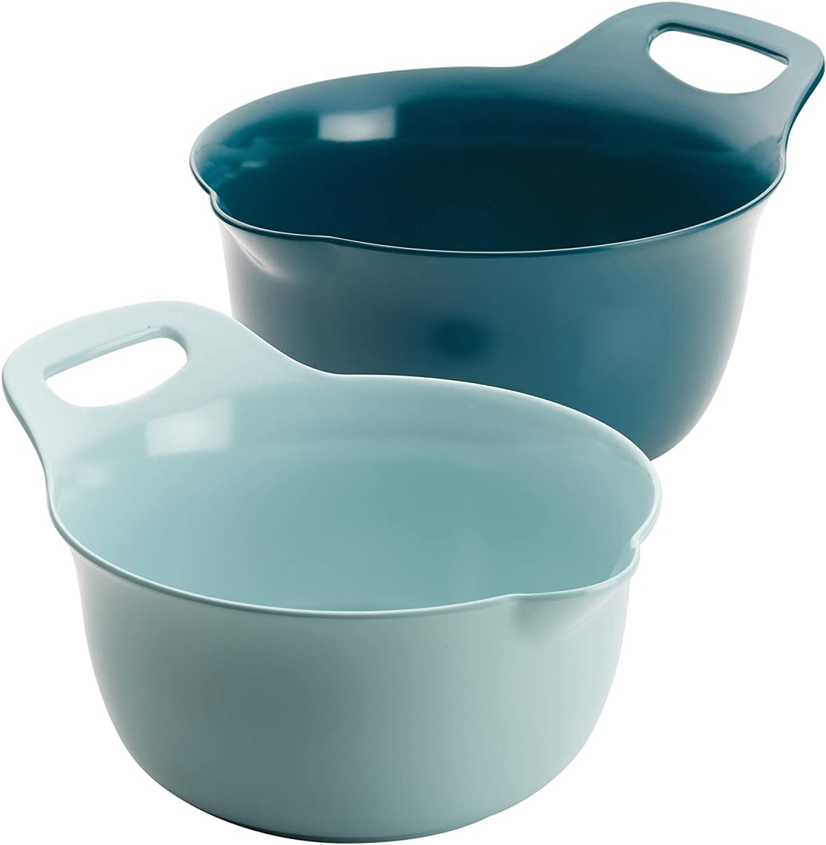 Stackable Mixing Bowl Set with Pour Spouts and Handle