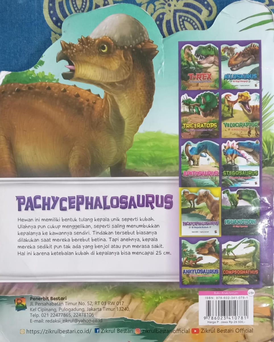 Pachycephalosaurus si Kepala Kubah