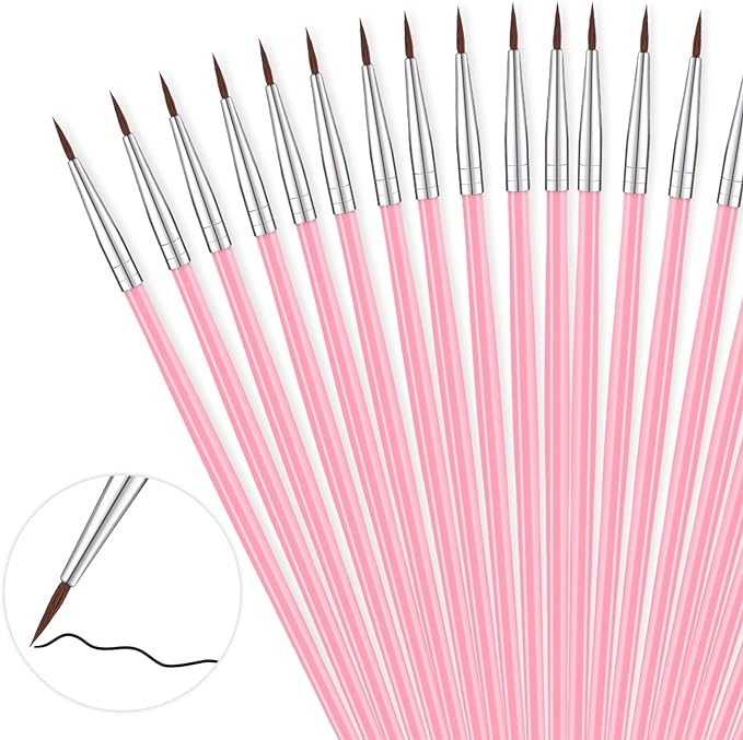 Fine-Tipped Paint Brushes