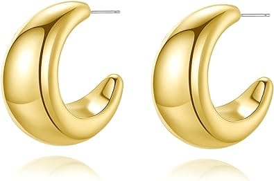 Jumbo Chunky Gold Hoops