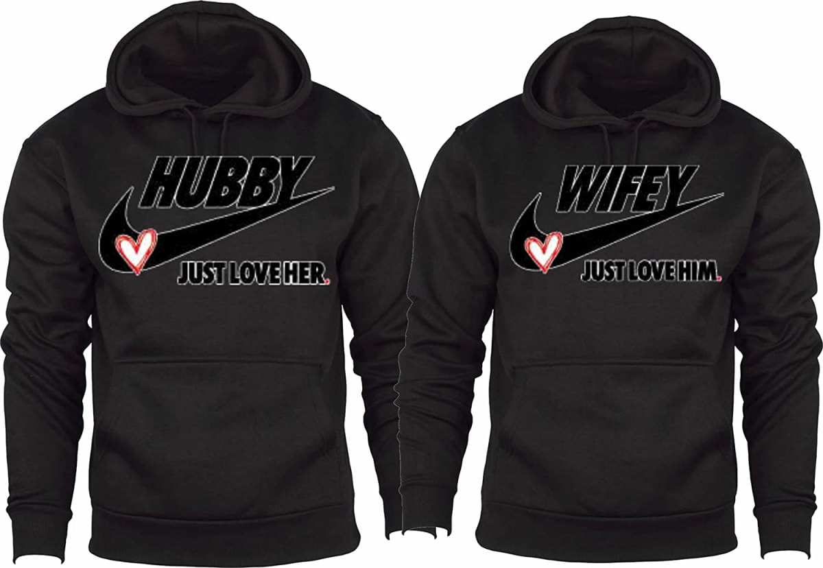 Hubby Wifey Sweatshirt Hoodie