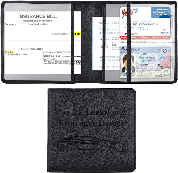 Car Registration & Insurance Holder