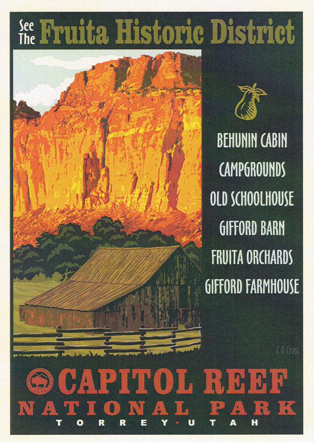 Capitol Reef Fruita Historic District Retro