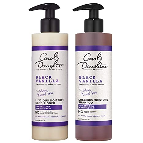 Carol’s Daughter Black Vanilla Moisture and Shine Shampoo and Conditioner Set For Dry Hair and Dull Hair,(Packaging May Vary), 24 Fl Oz