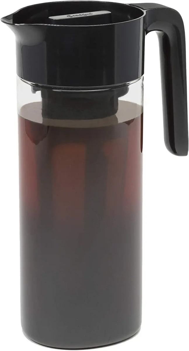 Airtight Cold Brew Iced Coffee Maker, Shatterproof Durable Tritan Plastic Construction