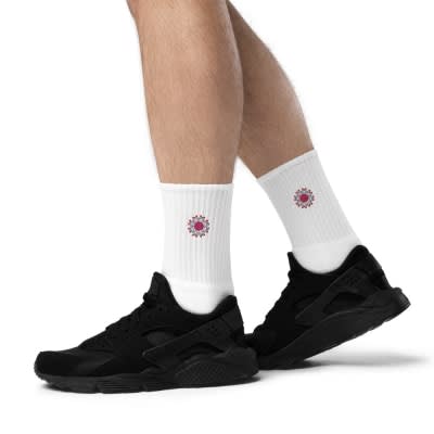 SOCCO Embroidered Crew Socks
