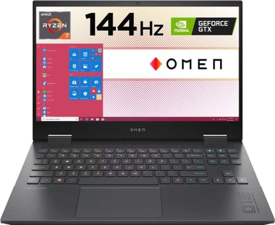 Omen 15z, Ryzen 7 5800H, RTX 3060 85-100W, 16 GB, 512 GB SSD, 144hz FHD - only open boxes available