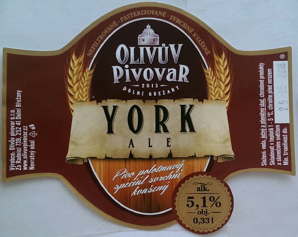 Olivův York Ale