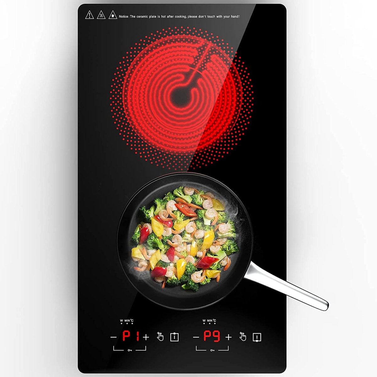 12 inch Ceramic Cooktop with LED Touch Screen