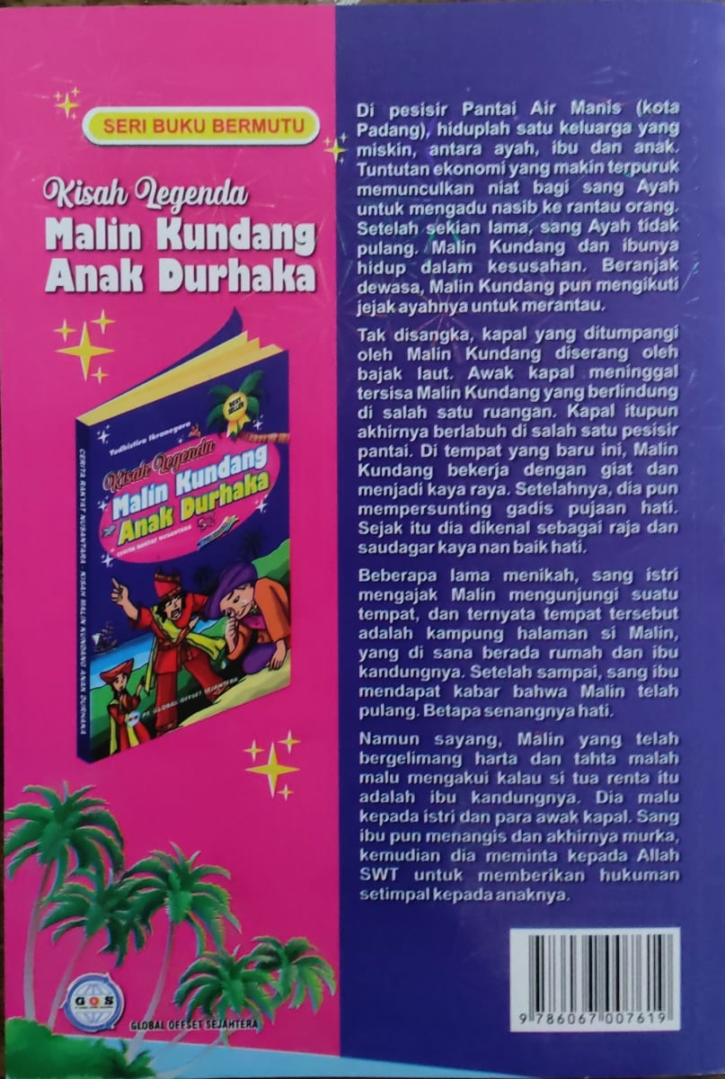 Kisah Legenda Malin Kundang Anak Durhaka