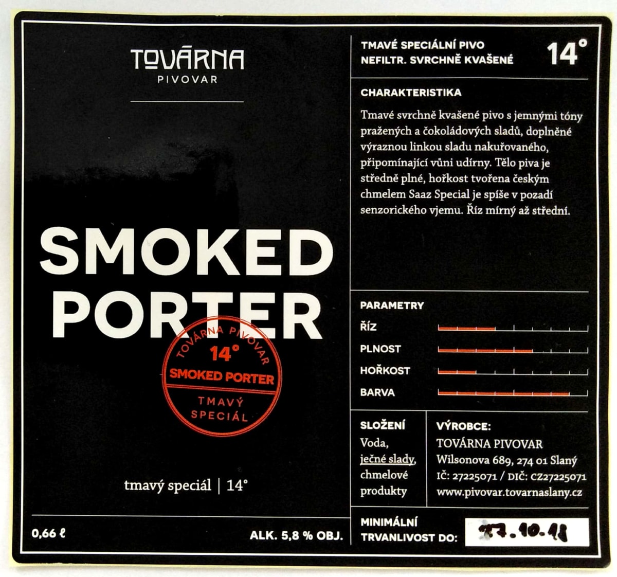 Továrna Smoked Porter