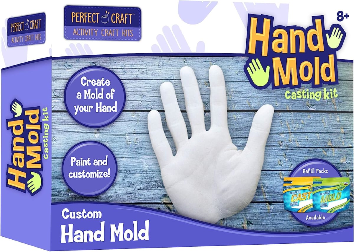 Hand Mold, Cast & Paint Kit with Perfect Cast Casting Material