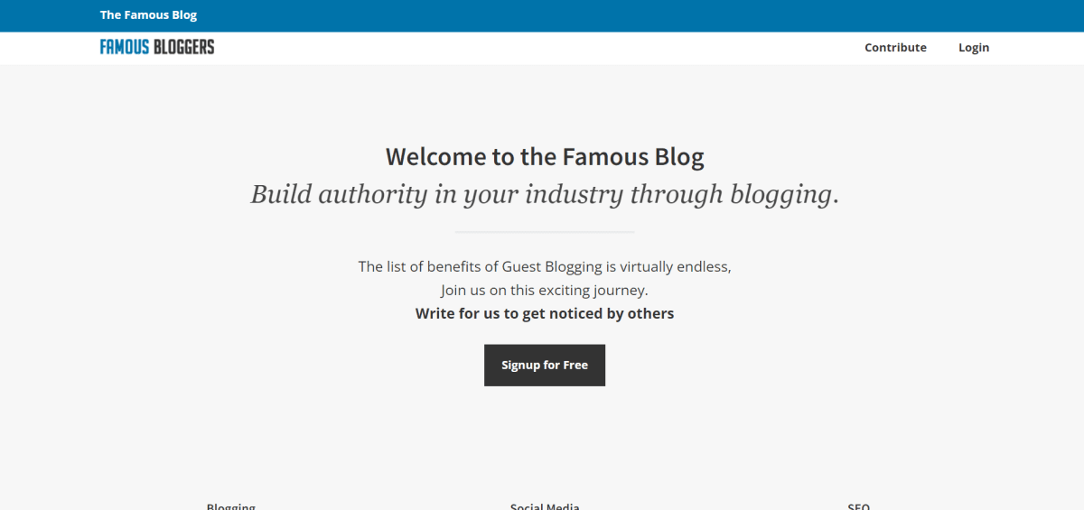 Famous Bloggers