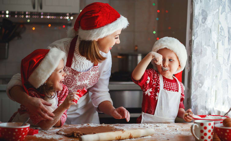 Bake and decorate Christmas cookies