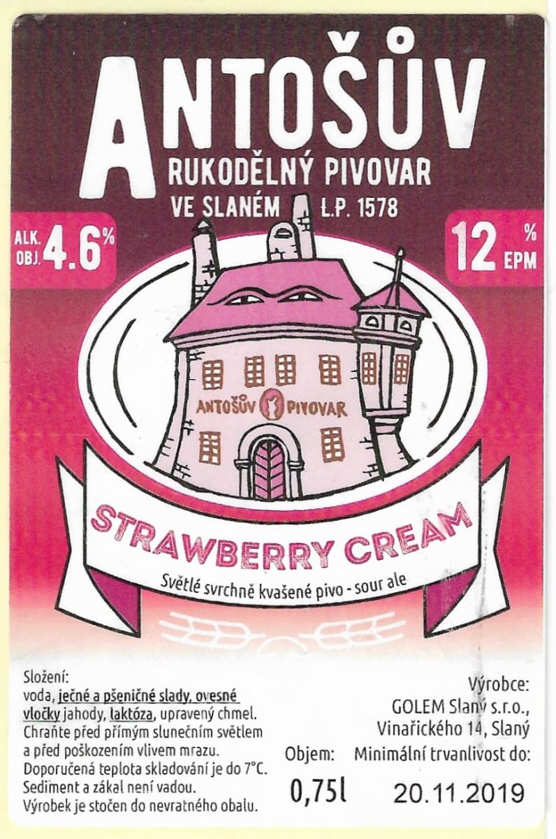 Antoš Strawberry cream