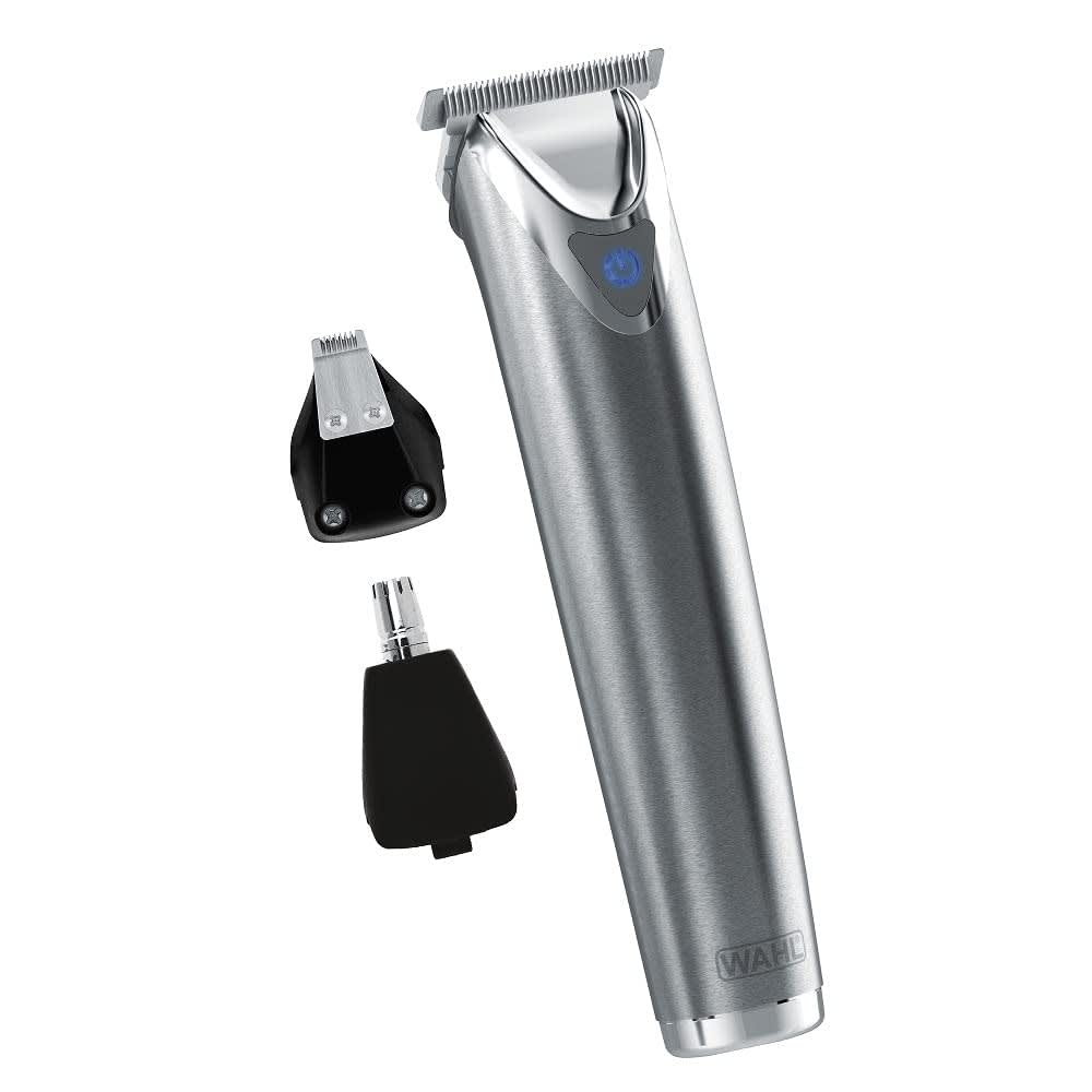 Stainless Steel Lithium Ion Beard and Nose Rechargeable Trimmer