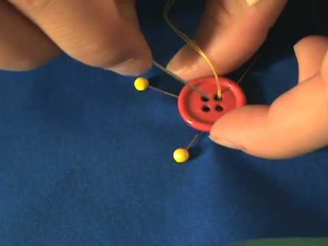 How to sew on a button