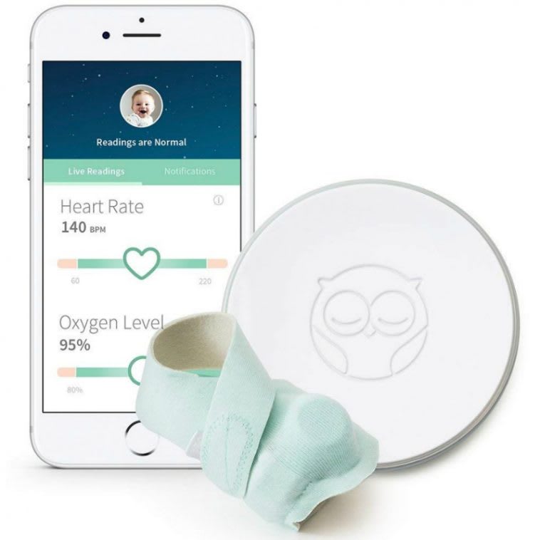 Owlet Smart Sock 2 Baby Heart Rate and Oxygen Level Monitor