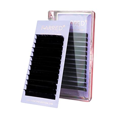 FARRED Eyelash Extension Supplies 13 lines 0.05 C 15mm Easy Fans Volume Lashes Self Fanning Lash Extensions Ultra Black 2D-20D Fans Automatic Blooming Fanned Rapid Eyelash Extensions (15mm, 0.05-C)