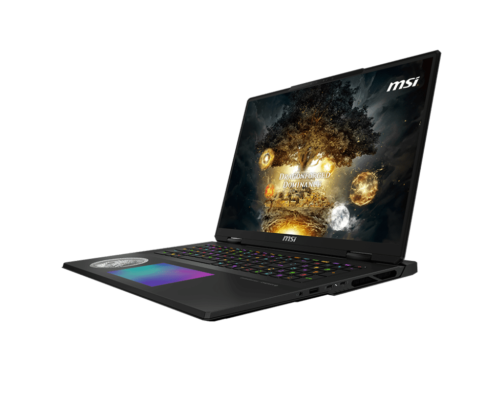 MSI Titan 18 HX AI Dragon Edition, Intel Ultra 9-285HX, RTX 5090, 96 GB DDR5-6400, 2-6 TB SSD, UHD+ 120 Hz Mini-LED