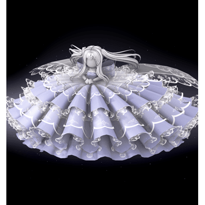 Large Train Bow Skirt