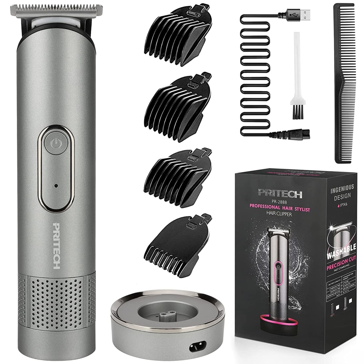 Hair Trimmer for Men, Women and Kids, Rechargeable Hair Clippers
