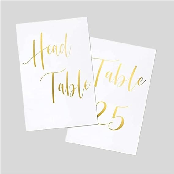 Table Numbers