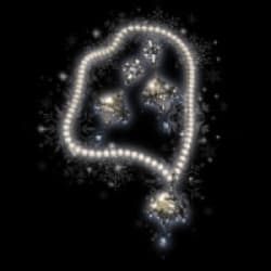 Adorned Ornamental Necklace & Earrings Set