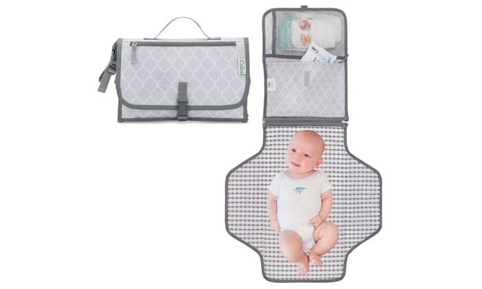 Portable changing pad for the diaper bag