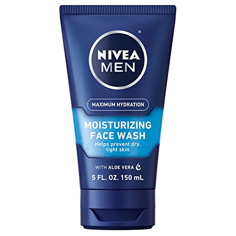 NIVEA MEN Maximum Hydration Moisturizing Face Wash with Aloe Vera, 5 Fl Oz Tube