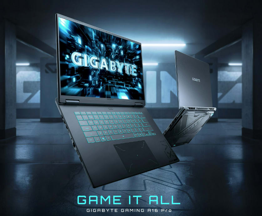 Gigabyte Gaming A16 Pro, Intel Core 7-240H, RTX 5070 Ti, 32 GB DDR5X, QHD+ 165 Hz  400 nits 100% sRGB