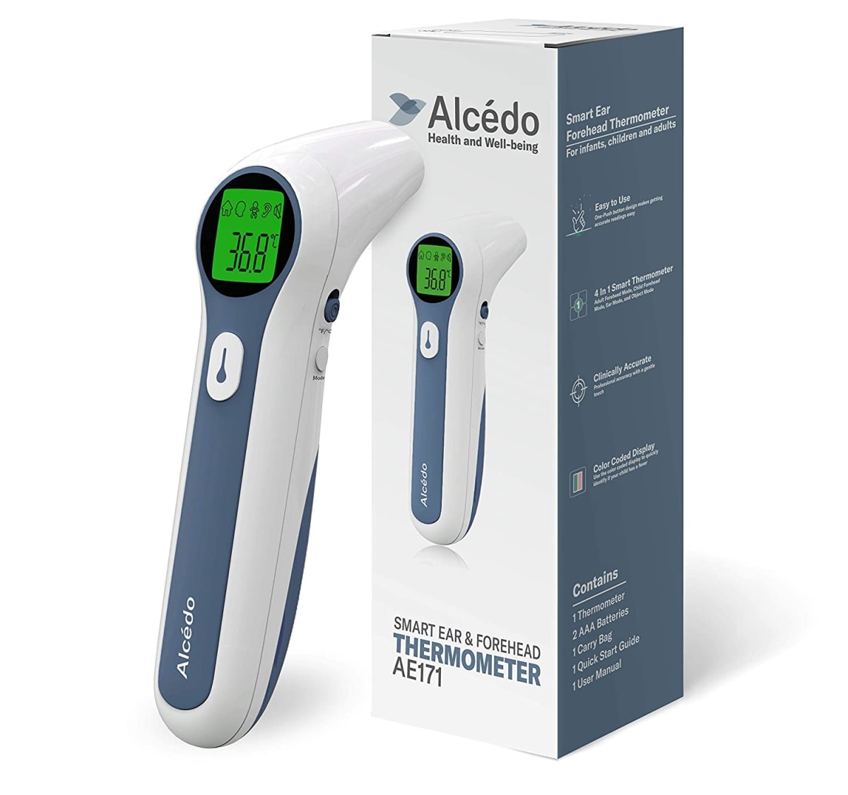 Forehead and Ear Thermometer for Adults, Kids, and Baby